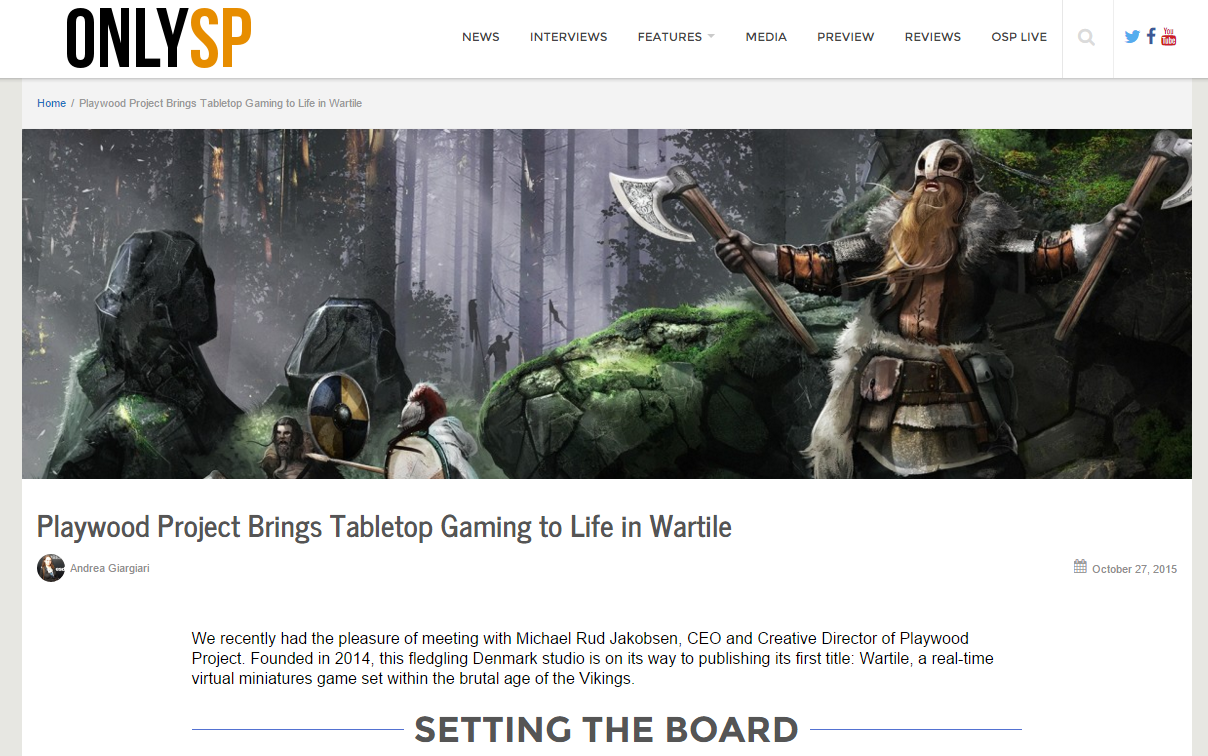 Read more about the article WARTILE Featured in OnlySP